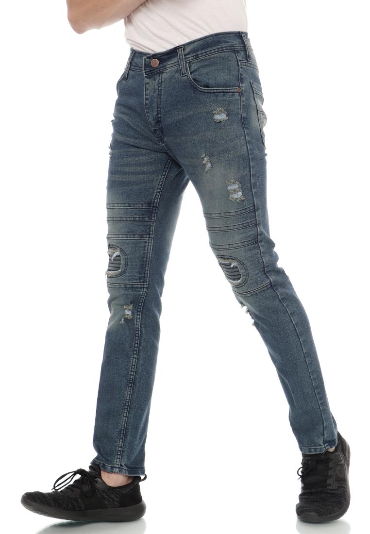  Celana  Panjang Jeans  Sobek  001 Pria Emoline