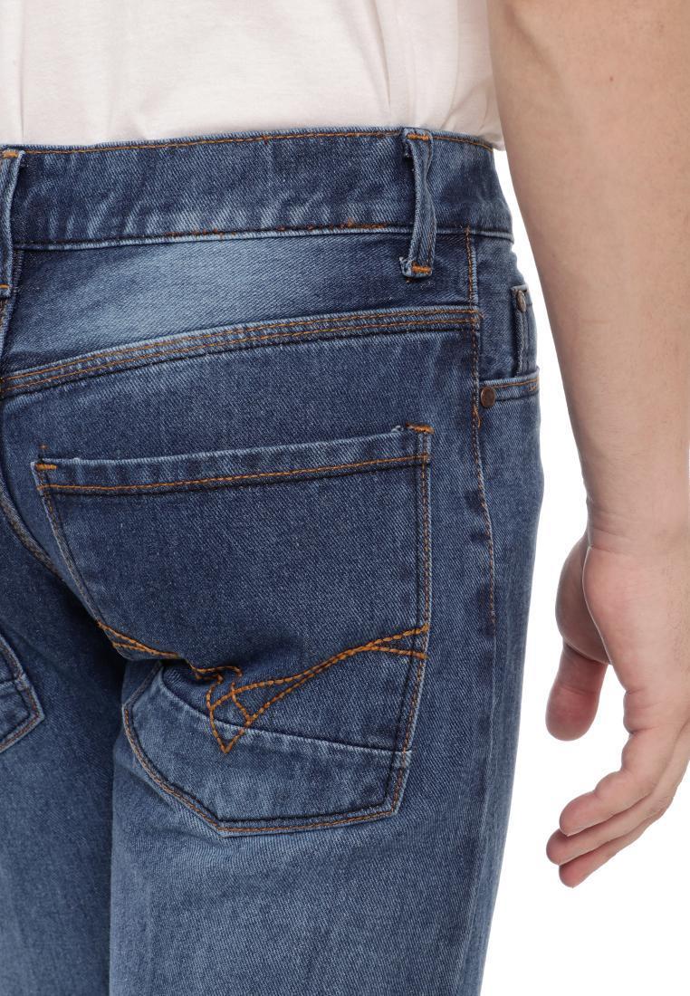 Celana Panjang Jeans Regular Pria Emoline