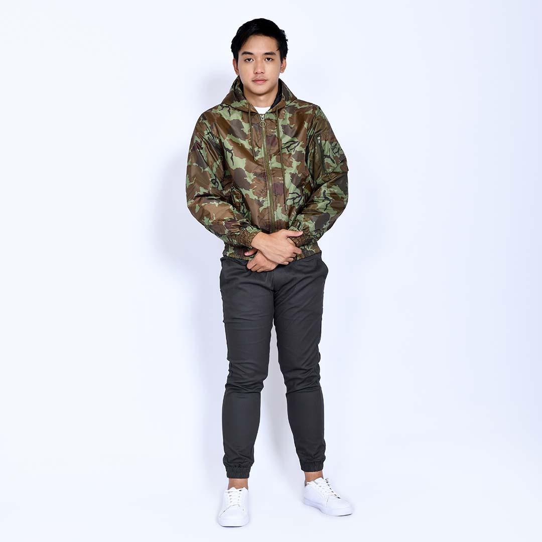 Bomber Loreng Coklat Muda 5