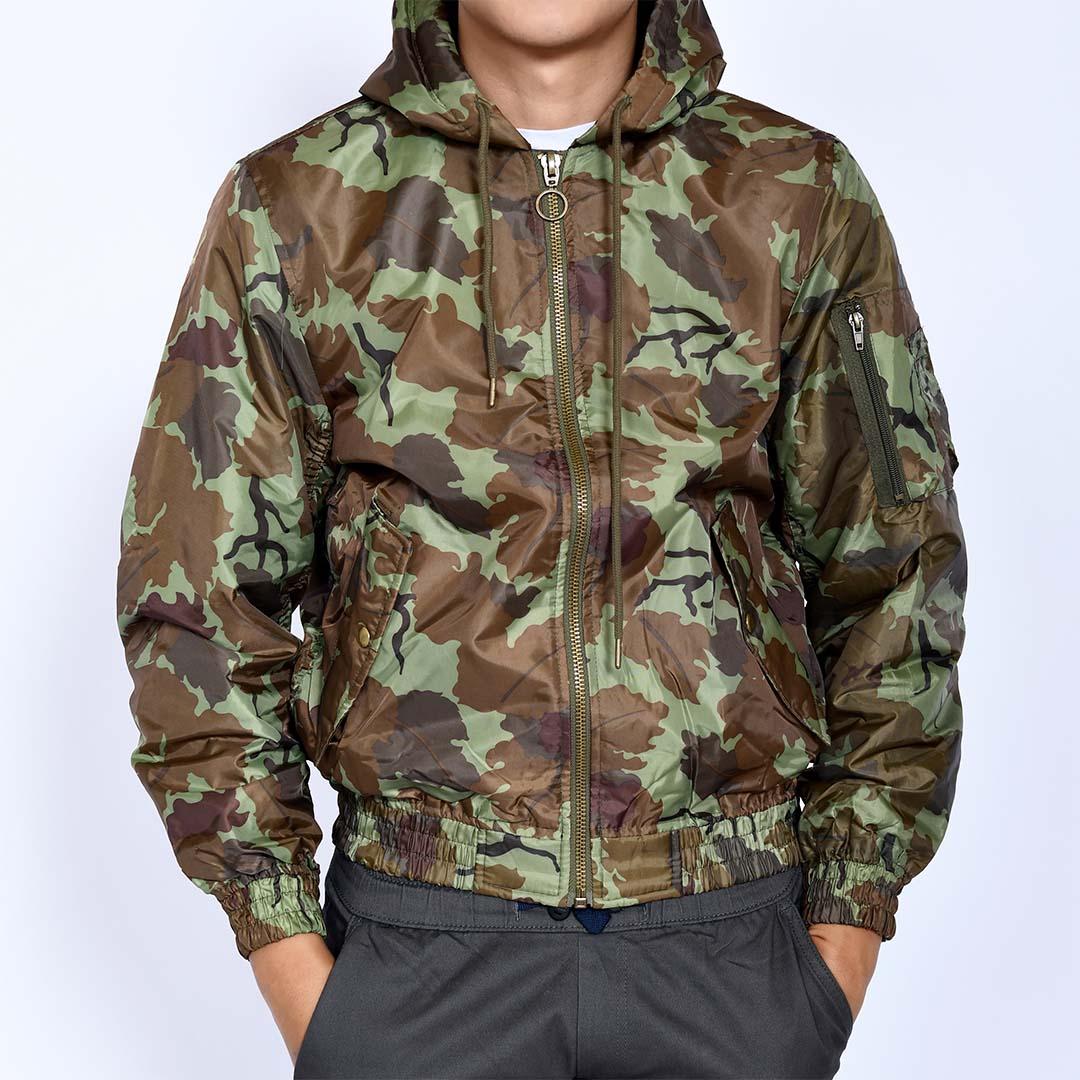 Bomber Loreng Coklat Muda 8