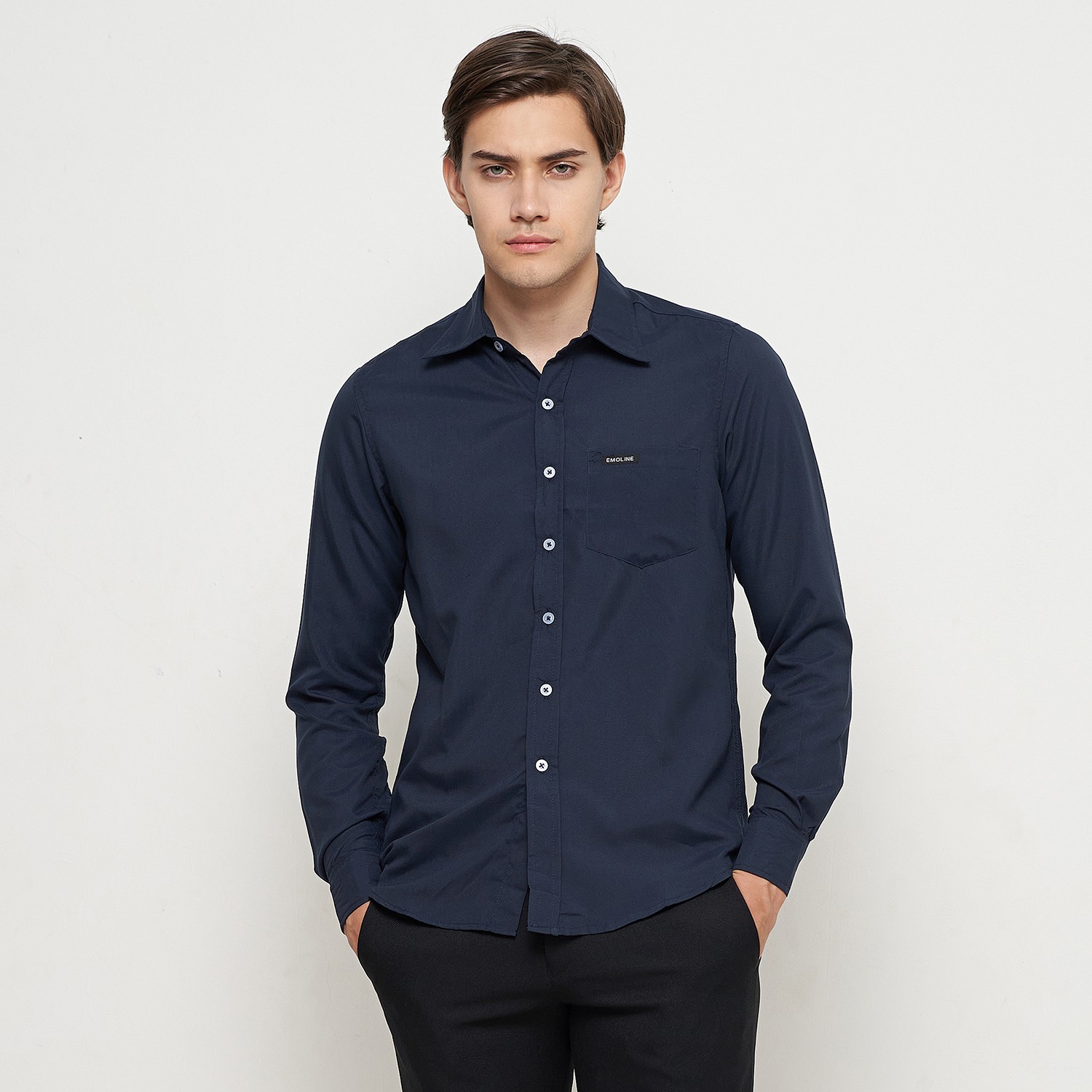 Kemeja Formal Navy